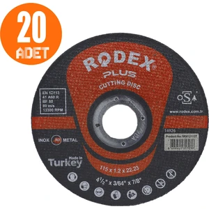 Spiral Taşlama Inox Metal Kesici Taş Diski 115 x 1.2 mm  20 Adet