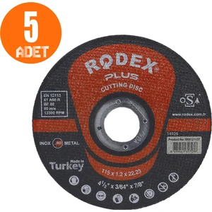 Spiral Taşlama Inox Metal Kesici Taş Diski 115 x 1.2 mm  5 Adet