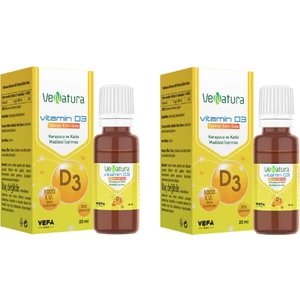 Venatura Vitamin D3 Takviye Edici Gıda 20 ml Damla X2 Adet