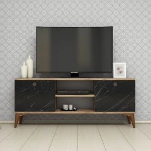 Mobilya 120 cm Tv Ünitesi Çam-Mermer Desen