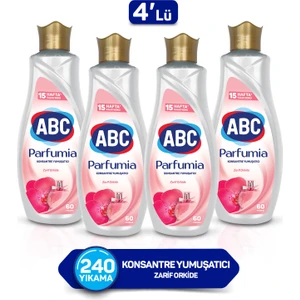 Abc Parfumia Zarif Orkide Konsantre Yumuşatıcı 1440 ml 4'lü Seti