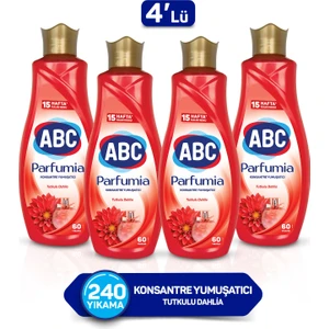 Abc Parfumia Tutkulu Dahlia Konsantre Yumuşatıcı 1440 ml 4'lü Seti