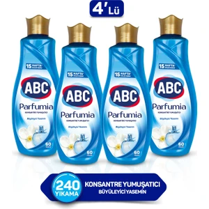 Abc Parfumia Büyüleyici Yasemin Konsantre Yumuşatıcı 1440 ml 4'lü Seti