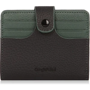 Cengiz Pakel  Deri Para Bölmeli Kartlık 2481-SIYAH-YEŞIL