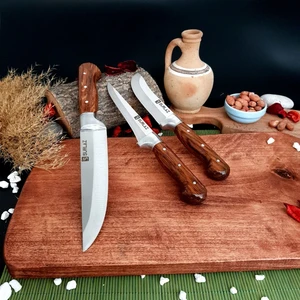 Et Kesme Bıçağı Sürmene 3'lü Set Bilezikli Bıçak Seti