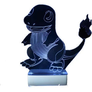Modiwa Design Çocuklara Özel Pokemon Charmander 16 Renk Dekoratif Lamba