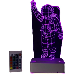 Modiwa Design Özel Tasarım 3D Uzay ve Astronot Masaüstü Dekoratif LED Lamba