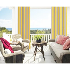 Evaşkım  Balkon Brandası Balkon Perdesi Sarı Gri