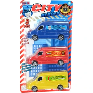 Nizam Oyuncak NZM-268 Nizam, 3\'lü Minibüs (Ambulans,polis,itfaiye)