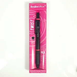 Twist 0.5 mm Siyah-Pembe Versatil Kalem