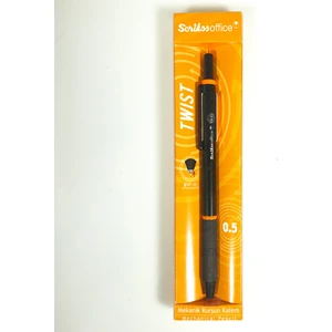 Twist 0.5 mm Siyah-Turuncu Versatil Kalem