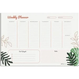 Weekly Planer Tropic A4  Defter