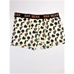 Bad Bear Cactus Koyu Beyaz Erkek Boxer