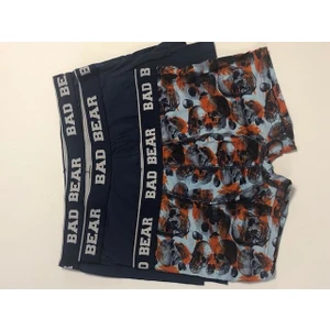 Bad Bear Redrum 3 Pack Erkek Lacivert Desenli Boxer