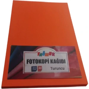 A4 Renkli Fotokopi Kağıdı Turuncu 100’LÜ Paket
