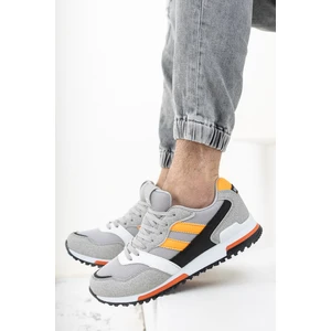 Gri Turuncu Sneaker 0012863