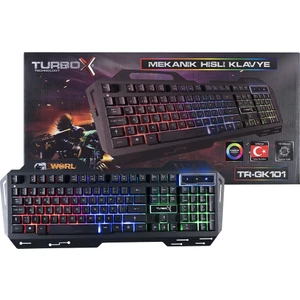 SniperNaga TR-GK101 USB Kablolu Gaming Standart Q Işıklı Metal Kasa Klavye
