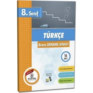 Özdebir Yayınları Yayınları 8. Sınıf Türkçe Branş Deneme Sınavı