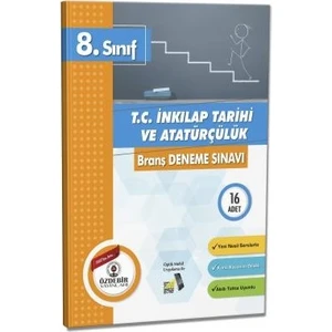 Özdebir Yayınları 8. Sınıf T.C. Inkılap Tarihi ve Atatürkçülük Branş Denemesi