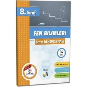 Özdebir Yayınları Yayınları 8. Sınıf Fen Bilimleri Branş Deneme Sınavı