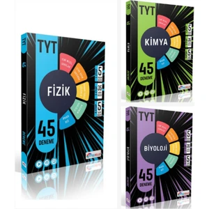 Köşebilgi Yayınları TYT Fizik Kimya Biyoloji 135 Deneme Seti