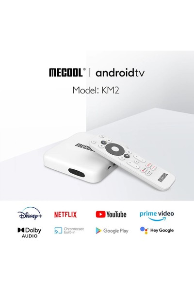 Mecool Km2 Lisanslı 4K Android Medya Player