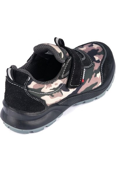 Segura SGR-511 S1P Siyah Kamuflaj Deri-Tekstil İş Güvenlik Ayakkabısı