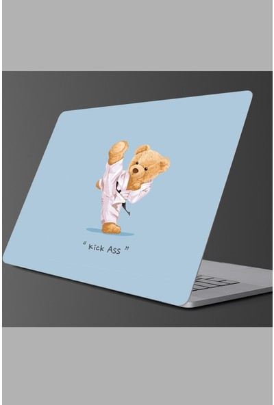 Sim Tasarım - SIM150- Laptop Karateci Ayıcık Laptop Sticker