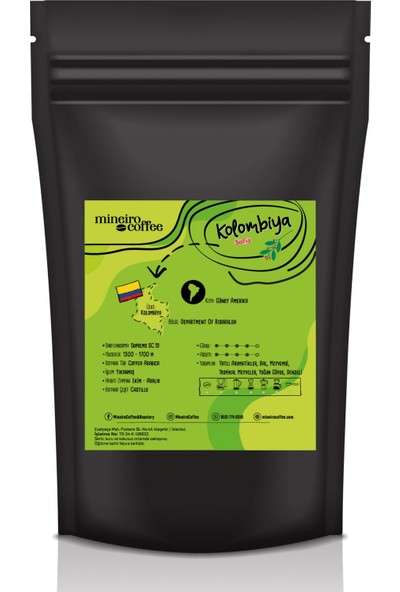 Mineiro Coffee Kolombiya Sofia 250 gr Kahve
