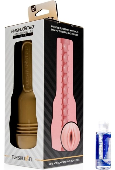 Fleshlight Go Stamina Eğitim Birimi Süper Vajina Mastürbatör+Fleshlube 30 ml Jel