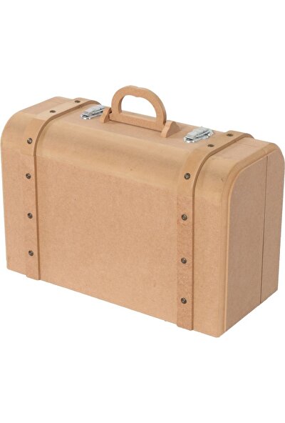 Buradadavar Hobi Ahşap Bavul Çanta Büyük Boy 57 x 21 x 35 cm