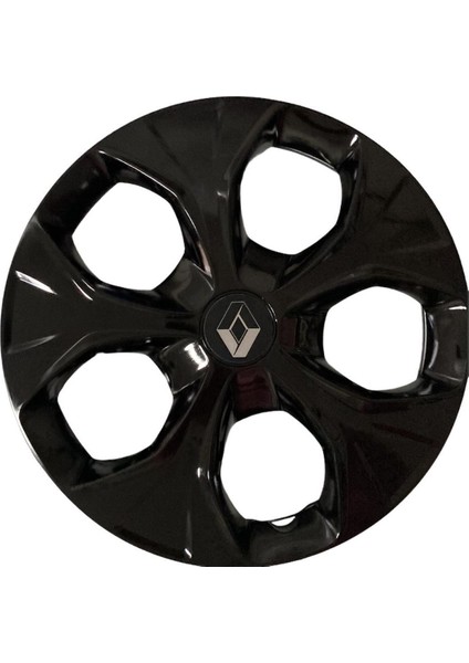 Renault Fluence 15'' Inç Piano Black 4'lü Set Jant Kapağı