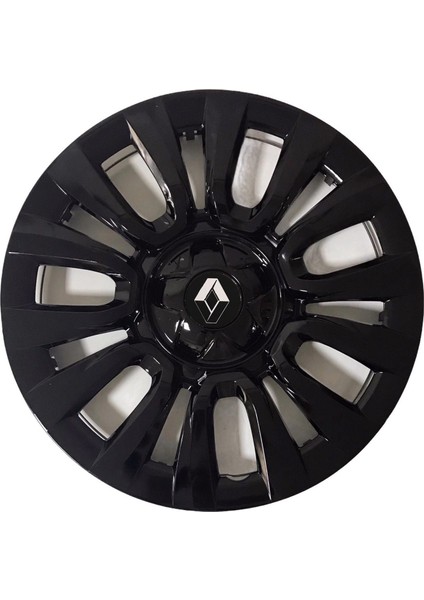 Renault Clio 4 15'' Inç Piano Black 4'lü Set Jant Kapağı