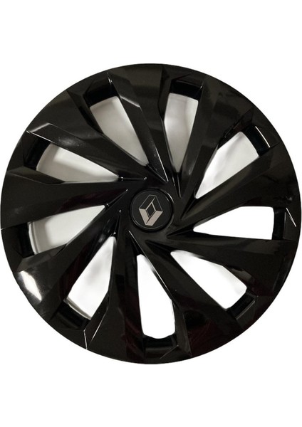 Renault Megane 14'' Inç Piano Black 4'lü Set Jant Kapağı
