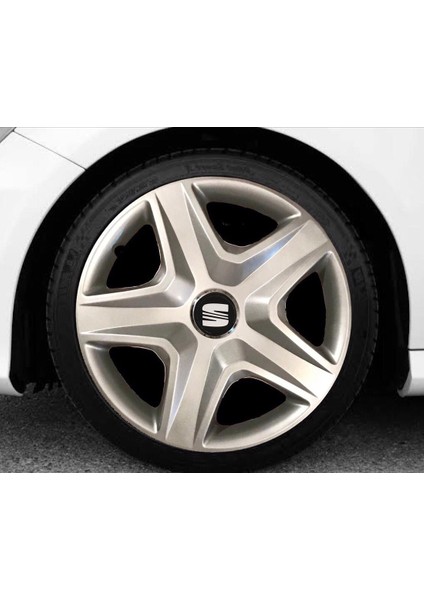 Seat Leon 14'' Inç Gri 4'lü Set Jant Kapağı Çelik Jant Görünümlü
