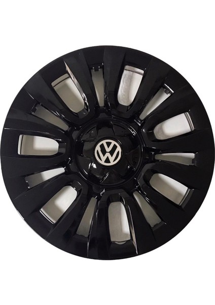 Volkswagen Transporter 15'' Inç Piano Black 4'lü Set Jant Kapağı Çelik Jant Görünümlü