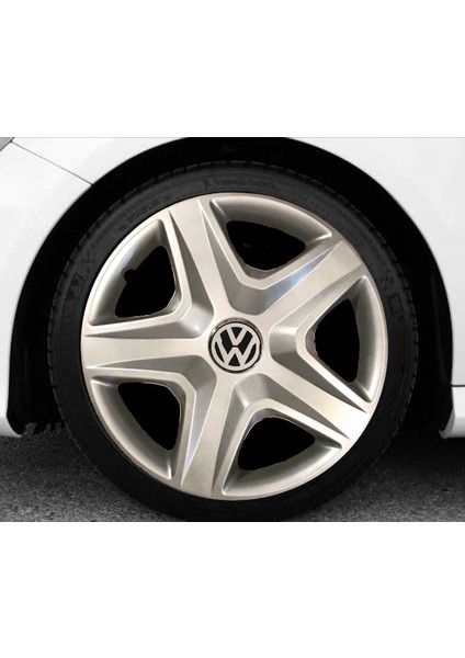 Volkswagen Scirocco 13'' Inç Gri 4'lü Set Jant Kapağı Çelik Jant Görünümlü