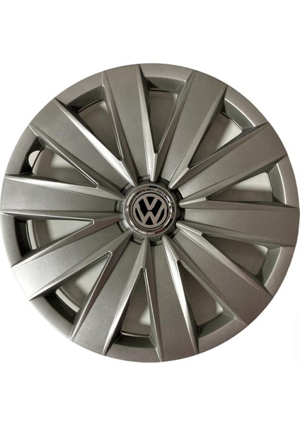 Volkswagen Vw Cc 14'' Inç Gri 4'lü Set Jant Kapağı Çelik Jant Görünümlü