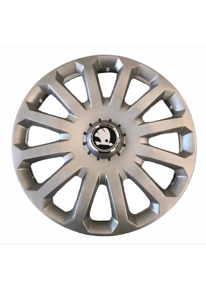 Skoda Octavia 14'' Inç Gri 4'lü Set Jant Kapağı Çelik Jant Görünümlü