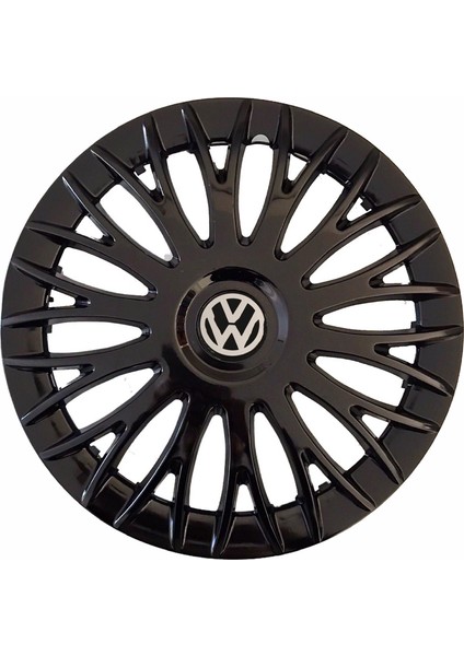 Volkswagen Passat Var 16'' Inç Piano Black 4'lü Set Jant Kapağı Çelik Jant Görünümlü