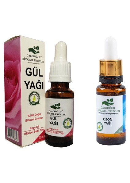 Gül Yağı - Ozon Yağı 2'li Avantaj Paketi 20 ml