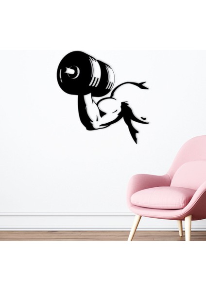 Gift Gym Tasarımlı Ahşap Duvar Süsü-38