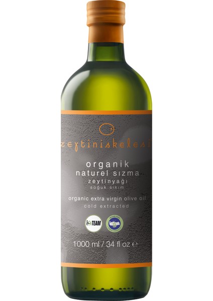 Zeytiniskelesi Organik Natürel Sızma Zeytinyağı 1000 ml Cam Şişe