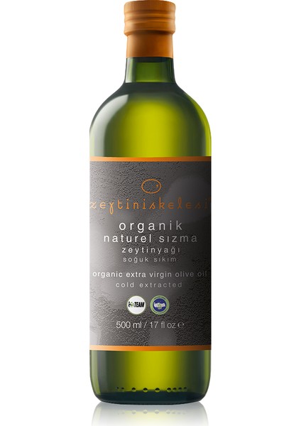 Zeytiniskelesi Organik Natürel Sızma Zeytinyağı 500 ml Cam Şişe