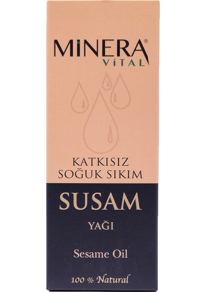 Susam Yağı 50 ml Katkısız Içilebilir & Sürülebilir