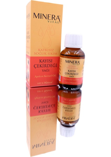 Kayısı Çekirdeği Yağı 50 ml Katkısız Içilebilir & Sürülebilir