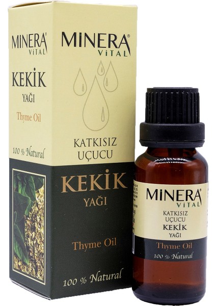 Minera Vital Kekik Yağı 20 ml Katkısız Içilebilir & Sürülebilir