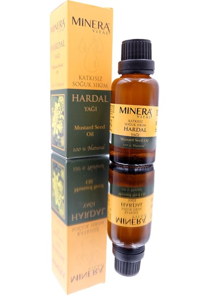 Minera Vital Hardal Yağı 30 ml Katkısız Içilebilir & Sürülebilir