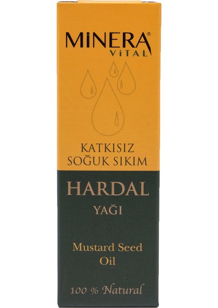 Minera Vital Hardal Yağı 30 ml Katkısız Içilebilir & Sürülebilir