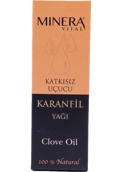 Minera Vital Karanfil Yağı 20 ml Katkısız Içilebilir & Sürülebilir